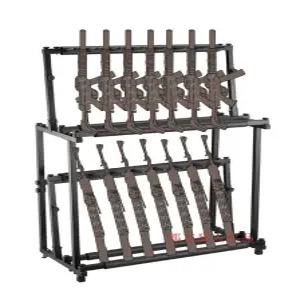 사격장 총기거치대 진열대 스탠드 전시 철제 수납 전시대 거치대 소총 총기랙 밀리터리