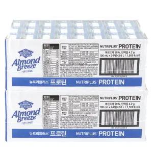 아몬드브리즈 뉴트리플러스 프로틴 190ml 48팩
