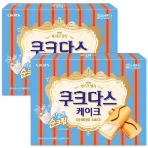[갤러리아] 크라운 쿠크다스 케이크 154gx2개