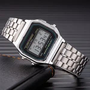 [유토피아]사각 전자 시계 스톱워치 패션 손목 DD-12454 사각전자시계 남자손목시계 여자손목시계 남자전자