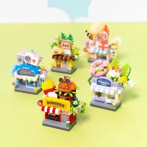 [민화샵] 디폼블럭 미니 입체 가게 블록 조립 미니어쳐 꼬마 책상 꾸미기