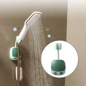 다플  무타공 부착형 샤워기 거치대 욕실빨판 각도조절 흡착식