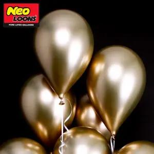 라운드 풍선 100개입 골드 13cm