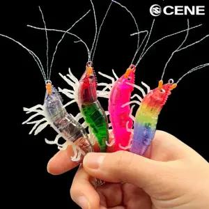 세네 쉬림프 라이트 리얼 새우에기 60mm 수평 야광 쉬림프 UV 애기 갑오징어 쭈꾸미 쭈갑