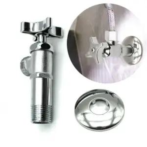 관붙이 밸브 벽면 고압호스 연결 밸브 변기 수도꼭지 수도 욕실용품