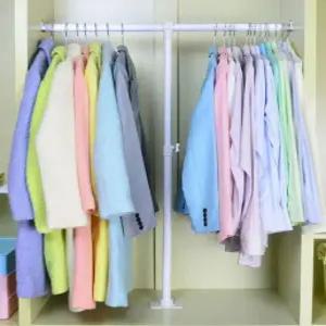 옷장 중앙 지지대 고정봉 압축봉 홀더 무타공 받침대