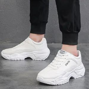 남성 스니커즈 5cm 키높이 운동화 발편한 속굽 워킹화 통기성 논슬립 2컬러