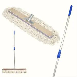 국산 강당용 마포걸레 60cm 2단 알루미늄봉 세트 대형 바닥청소 밀대