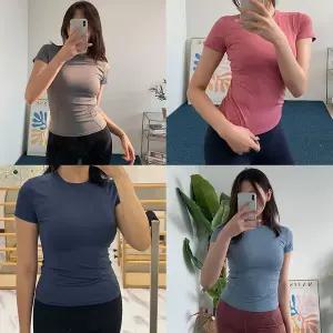 절개티셔츠 여성티셔츠 반팔티 요가 슬림핏러닝반팔티 티셔츠