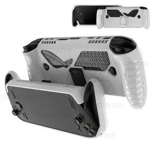 Asus ROG Xbox AllyX 휴대용 게임 콘솔용 TPU 실리콘 케이스 ROG Ally 액세서리용 스탠드가 있는 전체 보호