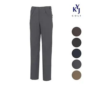 [KYJ 김영주골프]김영주골프 봄가을 원턱 히든밴드 팬츠 스판 남성 골프 바지 DQSMSL09