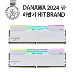 ESSENCORE KLEVV DDR5-6000 CL30 CRAS V RGB WHITE 패키지 서린 (32GB(16Gx2))