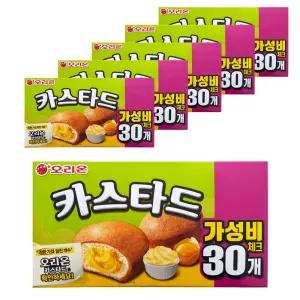 오리온 카스타드 실속형 30개 (690g) x 6개 (1박스/180개)