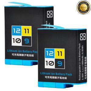 고용량 1800mAh 배터리 고프로 히어로 12 11 10 9 교체용 8 7 6 5 블랙 연장 수명