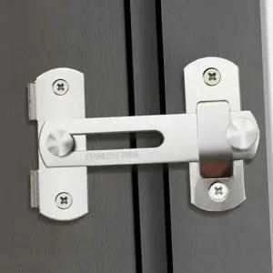 스테인레스문 문걸쇠 다용도 고리형 미닫이 스테인레스 잠금 장치 실내 현관문 캐비넷 화장실 문고리 욕실