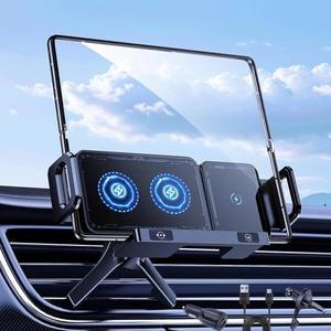 갤럭시 Z 폴드 7 6 5 4 3 2용 차량 무선 충전기 거치대 아이폰 17 16 15 14 13 고속 폰