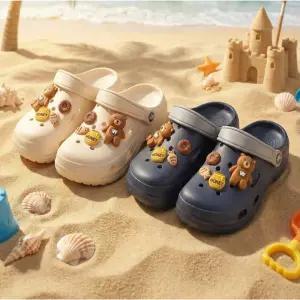 윈윈 베어 여름 샌들 230~280mm 뒷굽이 높아진 푹신한 젤리 슬리퍼 아쿠아샌들 여름샌들 슬리퍼