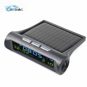 차량용 USB 태양열 충전 스마트 디지털 시계, 달력 시간 온도 LED 디스플레이, 자동차 인테리어 액세서리, 자동 시동 꺼짐