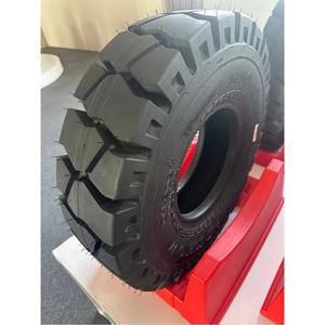 산업용 지게차 반솔리드 통타이어 노펑크 고무 바퀴 중장비 물류