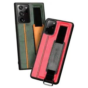 [골드스마일]핸드 스트랩 스마트폰 거치대 카드 포켓 수납 고리링 가죽 밴딩