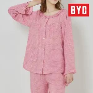 BYC 여성 모달 잠옷세트 파자마세트 도트 프릴 NMG2067