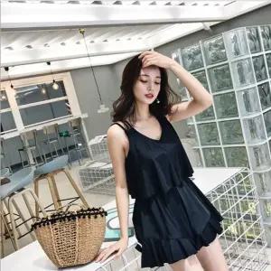 다크니-스 플래어 원피스 수영복 128-000088여성비치웨어 여자실내 휴가 여름 해변가 워터파크 웨어 비키니