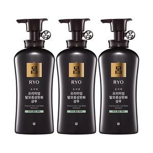 려 초의방 탈모증상케어 두피쿨링 샴푸 490ml, 3개