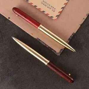 이시아르 원목 엔틱 황동 임원 결재 볼펜고급 선물용 만년필 문구 사무용품 디자인 수제 핸드메이드 우드