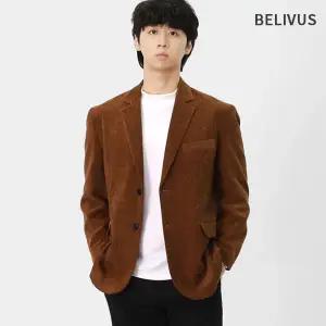 빌리버스 남자 겨울 카멜 코듀로이 싱글 자켓 BSB1031149940