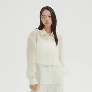 [스타필드 하남 스파오] 시스루 뷔스티에 셔츠 세트 (SPYWF37W91 RE)_SPYWF49W01