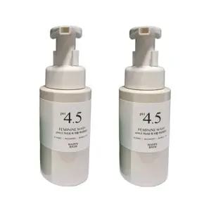 해피바스 여성청결제 pH4.5 약산성 쑥 버블 250mlx2개 Y존 저자극 데일리 여성세정제