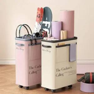 요가매트 VJ64SA79 보관함 이동식 폼롤러 운동기구 정리함 카트