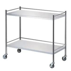 [홍재] 병원용 다용도 드레싱 스텐카트 2단 중대형 HJ-7500