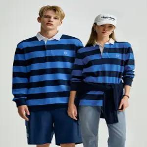 25F U스트라이프 저지 럭비 셔츠 블루 [TXPQ15054-BLS]