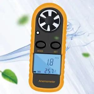 휴대용 풍속계 소형 생활 아웃도어 디지털 풍속계 측정기 바람 온도 손목 드론