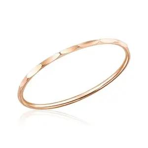 [비앤비골드] 14K 심플 라운드 컷팅 텐션링 반지 NPR21670