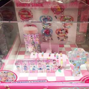코스트코 디즈니 팔찌 만들기 세트 스냅 앤 스틱 비즈 공예 스티커 팬던트 어린이 장난감