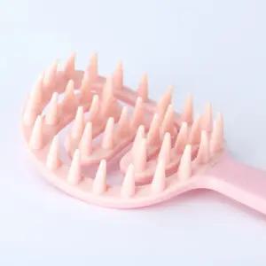 긴손잡이 두피마사지빗 머리감는빗 샴푸브러쉬