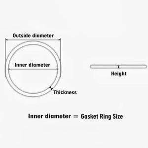 맞춤형 직경 25-40MM 레드 가스켓 링 방수 가스켓 티쏘 시계 케이스 백 커버 T035 쿠튀리에 1853 케이스 링