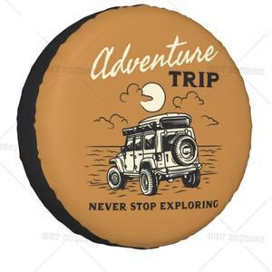 대부분의 자동차 트럭용 차량 모험 여행 스페어 타이어 커버, 맞춤형 방진 자동차 휠 커버, 14 