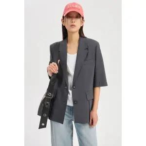 [럭키슈에뜨](대구신세계)LQJAX26600 폴리 반소매 싱글 자켓 [럭키슈에뜨]