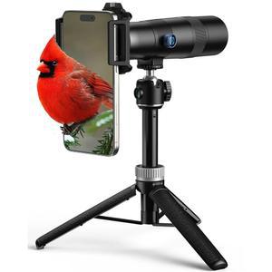 삼각대 부착 아이폰 망원 렌즈, 16 / 15 14 13 프로 맥스, 삼성, 안드로이드 폰 및 대부분의 스마트폰용 APEXEL 고출력 30배 HD 렌즈