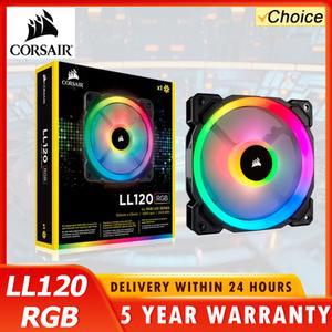 코르세어 LL120 RGB 120mm PWM 듀얼 라이트 컴퓨터 단일 LED