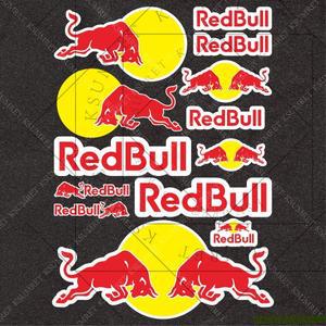 레드불 오토바이 스티커 탱크 로고 데칼 헬멧 엠블럼용 비닐