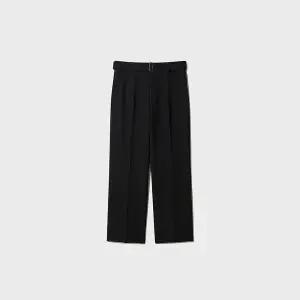 [앤드지](신세계 사우스시티)남성 도비조직 와이드핏 블랙 셋업 슬랙스 BSCG2CPP1102