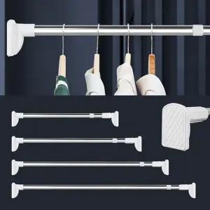 압축 무타공 커튼 봉 설치 걸이 고정/압착/가정용/욕실/주방/창문/햇빛/가림막/간이/미니/옷장/원룸/샤워