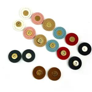 가방 자석단추 원형 스냅 마그넷 단추1+1 원형자석단추 가죽자석단추