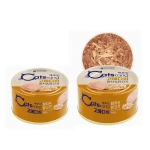 [셀러허브]캐츠랑 고메디쉬 참치닭고기 160g x24개 (S46613421)