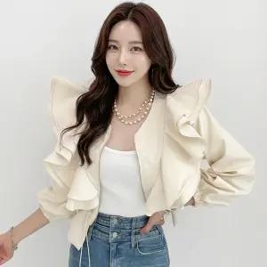 금찌 마틴 스트링 프릴 자켓 JK7730