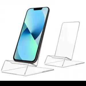 투명 아크릴 거치 대 핸드폰 목업폰 진열 상품 전시용 스탠드 휴대폰 매장 대 거치대